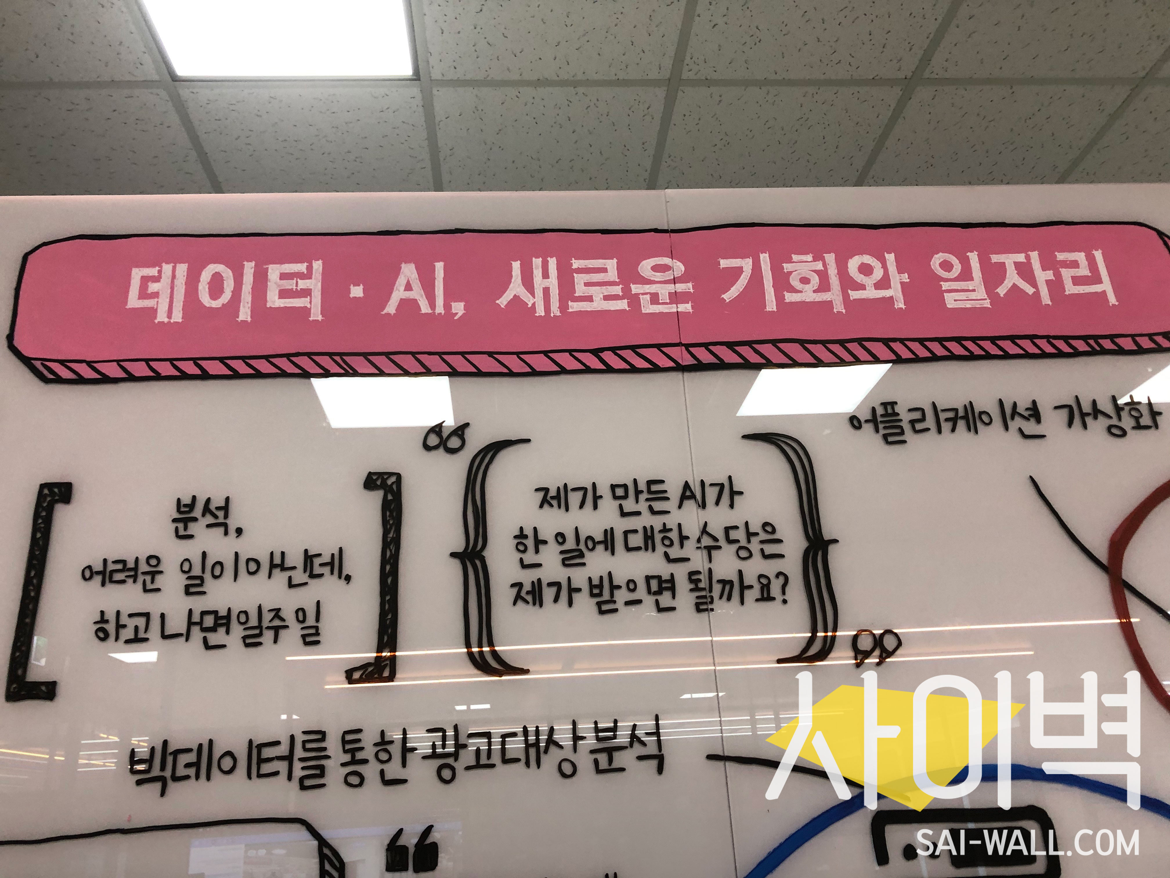 더유존 내 청와대 행사 벽화 시공 사진 4